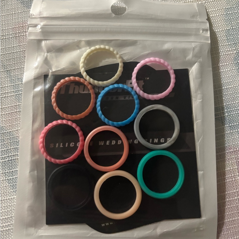 ThunderFit Silicone Rings Set. Size 6